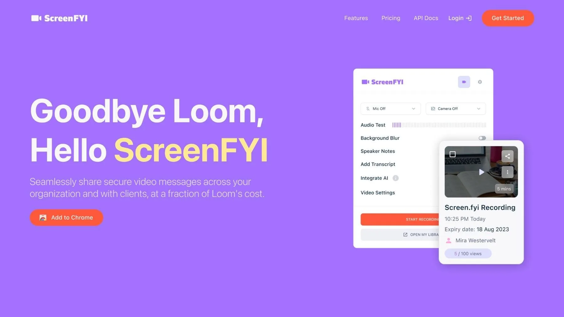 ScreenFYI homepage